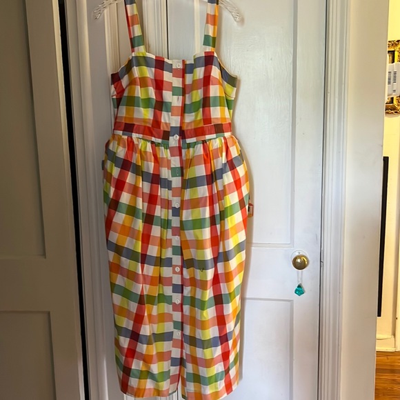 Christopher John Rogers Dresses & Skirts - CJR for Target bright checked puff waist sundress.